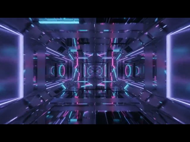 Glowing Cyber Tunnel VJ Loop