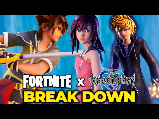 Fortnite KINGDOM HEARTS GAMEPLAY Trailer Analysis & Reaction