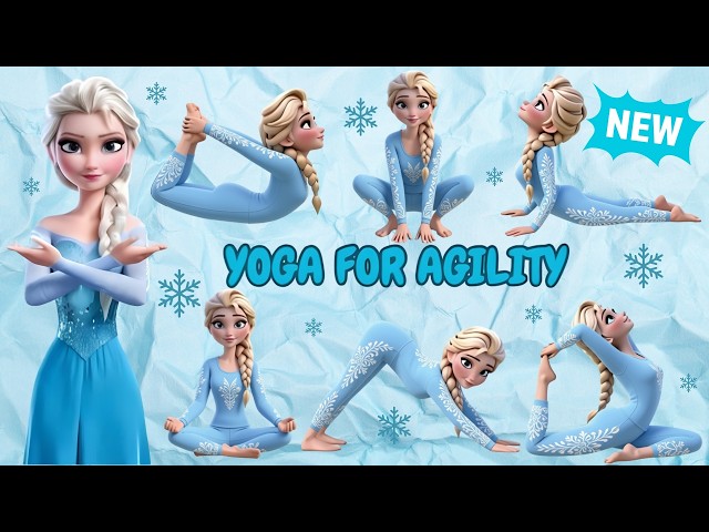❄️ Elsa Yoga for Kids | Full Body Flexibility, Balance, Agility & Stretching | Frozen Princess Yoga