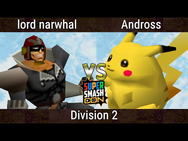 SSC 2023 - lord narwhal (Captain Falcon) Vs. Andross (Pikachu) Smash Bros - SSB64