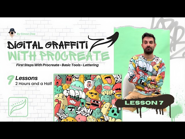Lesson 7 — Clipping Masks in Procreate Color Your Graffiti Cleanly