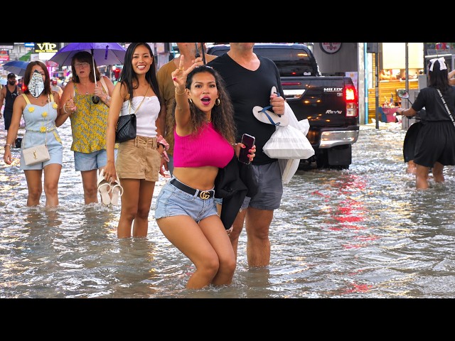 FLOOD IN PATTAYA. Streets Are Full Of Water. Thailand 2026