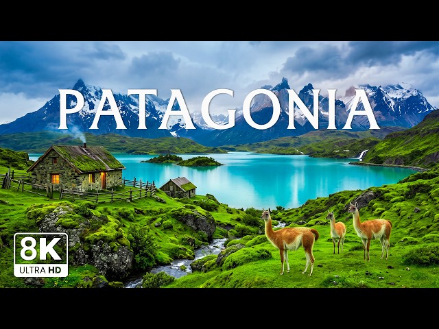 PATAGONIA 8K | A Land of Untamed Beauty – Andes Mountains, Glaciers & Turquoise Lakes