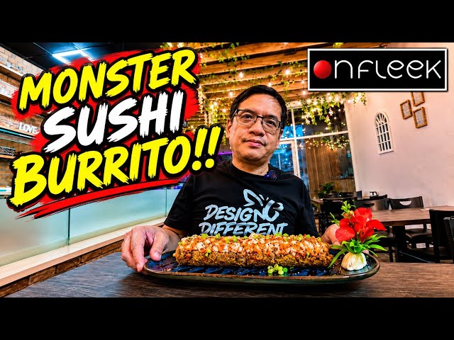 Monster Sized Sushi Burritos Served at Sushi on Fleek in NJ!!