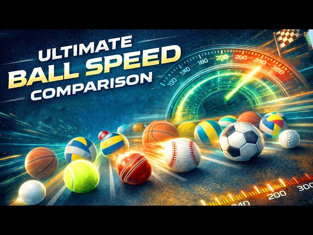 Ball Speed Comparison | Fastest Ball Hit & Throw in Sports Comparison