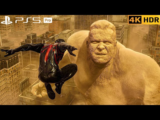 (PS5 PRO) Venom Symbiotes join to FIGHT sandman 4K HDR