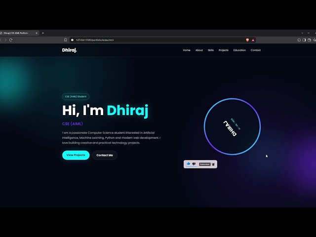 Amazing portfolio | How to create portfolio by using HTML CSS & JavaScript