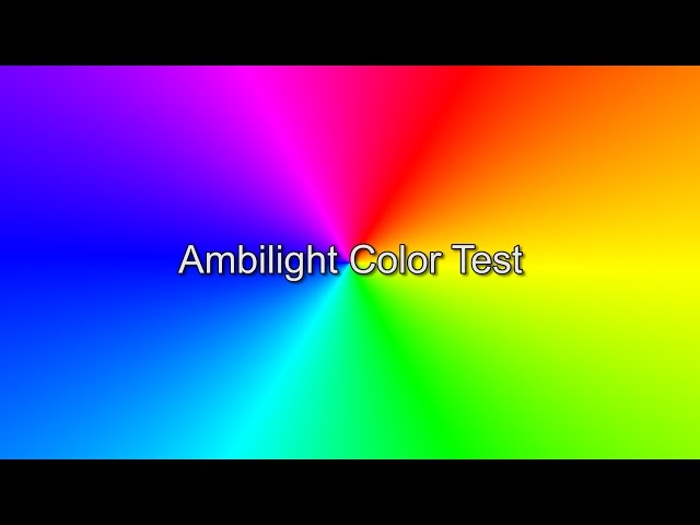 Ambilight Color Test