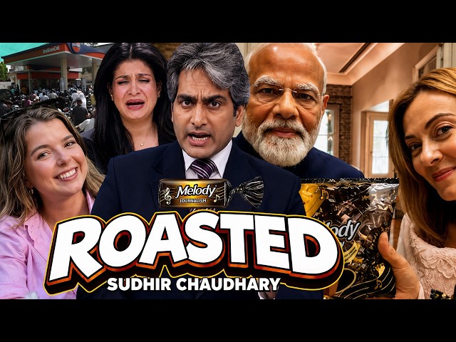 SUDHIR CHAUDHARY ROAST ON MELODY JOURNALISM & HELLE LYNG 😂 REAL ISSUES VS GODI MEDIA