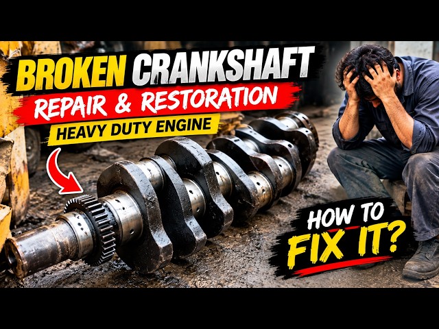 Fixing a broken Crankshaft Repair | Can This Heavy-Duty Engine.