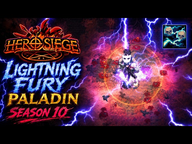 100 Lightning Fury Pally VS Uber Damien - Hero Siege S10 Day 5