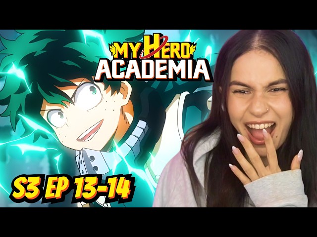 DEKU'S NEW TECHNIQUE!! │MY HERO ACADEMIA Season 3 Episode 13 & 14 REACTION