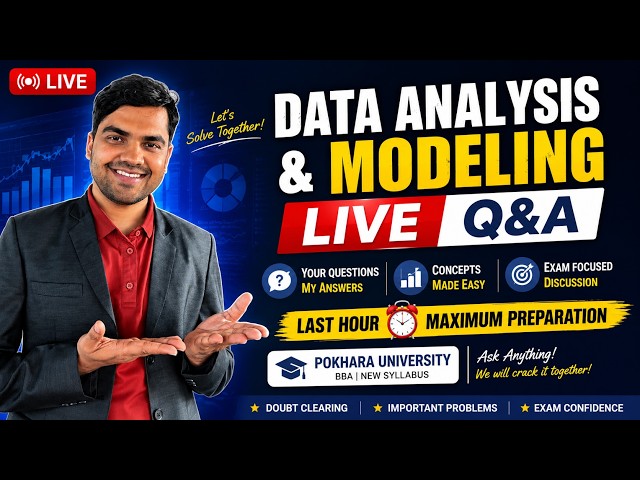 Data Analysis & Modeling Live Q&A