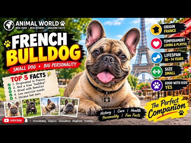 French Bulldog: History, Facts, Personality, Health & Care | Amazing Dog Breed Guide #Dogs #facts