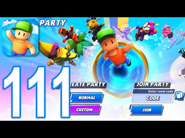 Stumble Guys - Gameplay Walkthrough Part 111 - Party (iOS, Android)