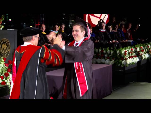 Biola University President Does “Parent Trap” Handshake with Son at Graduation