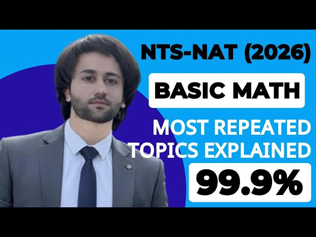 NTS NAT Basic Math Most Repeated Topics I NTS NAT Preparation I Quantitative Reasoning I NTS NAT
