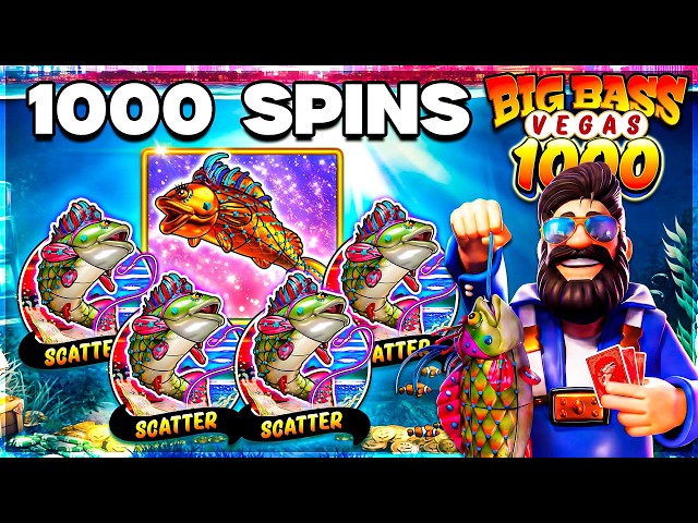 1000 SPINS On BIG BASS VEGAS 1000 SLOT!!