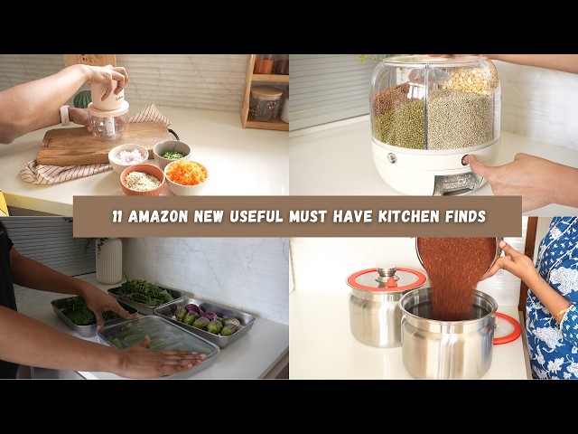 11 Amazon New Useful Kitchen FINDS & Organisers 🛒 | Best Home & Kitchen Essentials || Amazon Finds