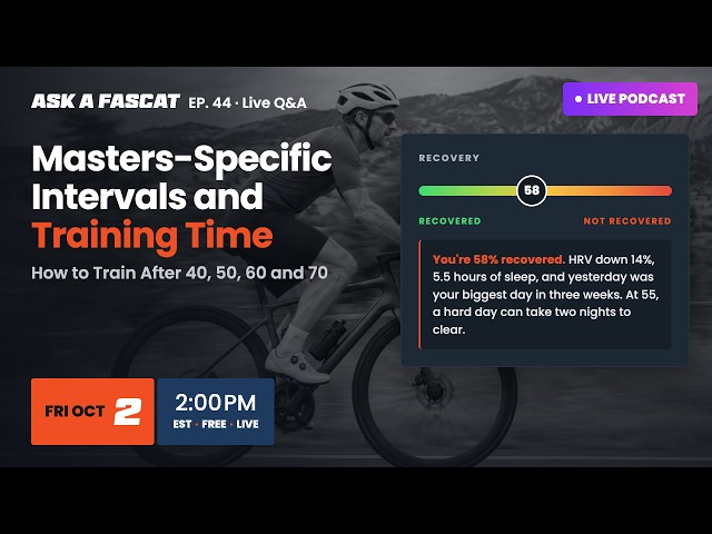 Masters Coaching:  Intervals, Training Hours & Recovery Days
