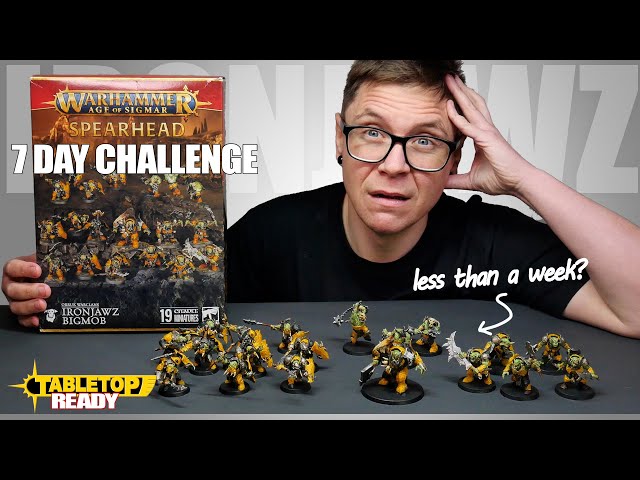 I've got 7 Days to Build and Paint an Ironjawz Spearhead