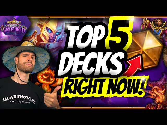 🏆 TOP 5 BEST DECKS TO HIT LEGEND RIGHT NOW! 🔥