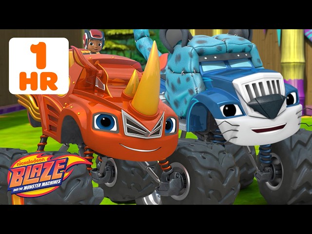 Blaze's ANIMAL Transformation Missions & Rescues! 🚚 | 60 Minutes | Blaze and the Monster Machines