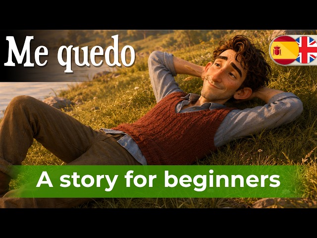 START TO LEARN SPANISH with Easy Story for beginners – Me quedo (A1-A2)
