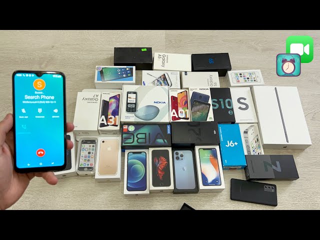 Search in the Box Incoming Call and Alarm Clocks my Collection of Phones