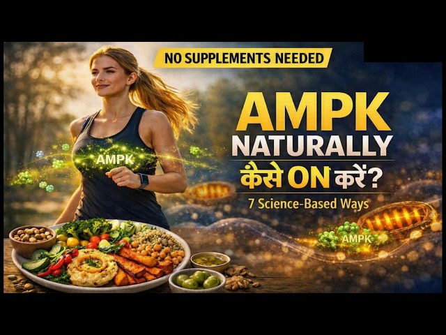 AMPK को Naturally Activate कैसे करें? | Exercise, Fasting, Food & Metabolic Health_LV2_H