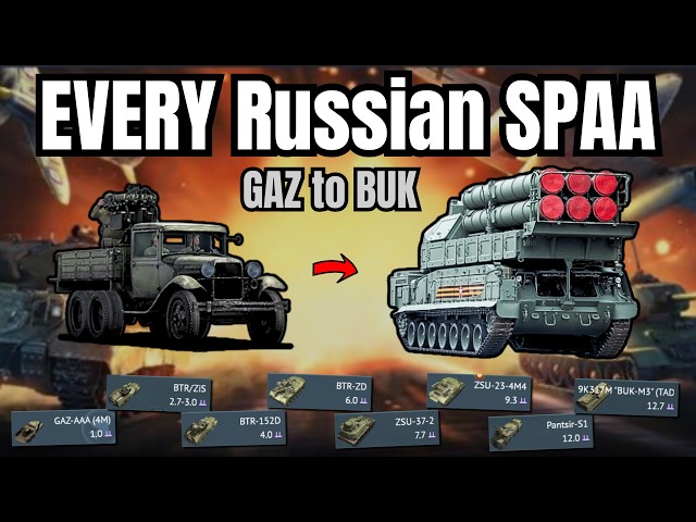 EVERY SPAA from RUSSIA!🔥(21 tanks) | Some of them are CRAZZZZY | Russia Experience!