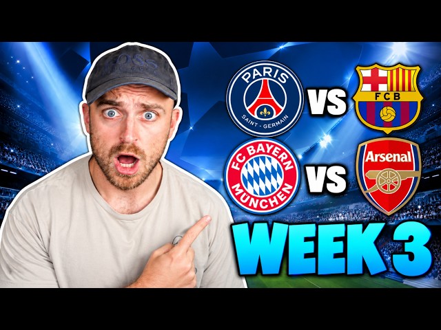 CHAMPIONS LEAGUE WEEK 3 PREDICTIONS & TIPS!