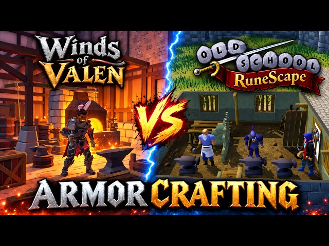 Crafting Armor in OSRS vs Winds of Valen — Which Is Better? | #mmorpg #runescape #gaming