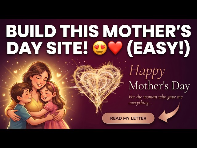 😍 How to Build Mother's Day Website!🤱❤ HTML + CSS + JavaScript | Happy Mothers Day | Animated Hearts
