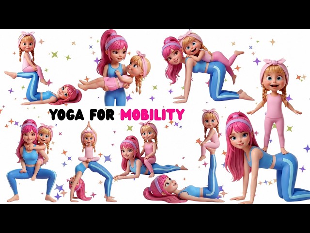 Kids Yoga for Better YOGA Mobility | Easy Partner Yoga Exercises for Children | Yoga Galaxy Kids