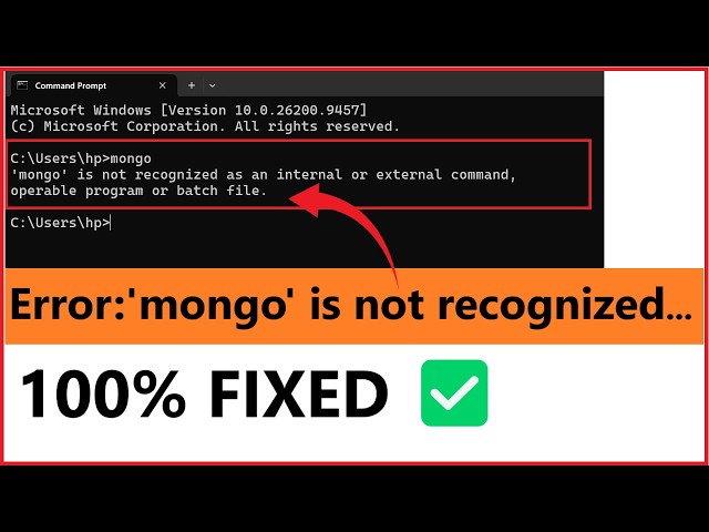 Mongo command is not working/found in MongoDB 6.0+ || MongoDB error fix