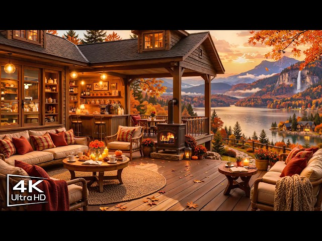 Begin Your Day with Relaxing Fall Jazz 🍂 Cozy Coffee Shop Ambience & Smooth Jazz Instrumental Music