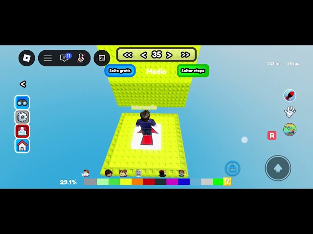 Obby de wall hop de león #viral #mundial #funny #roblox #gaming #juego #divertido #short #video 