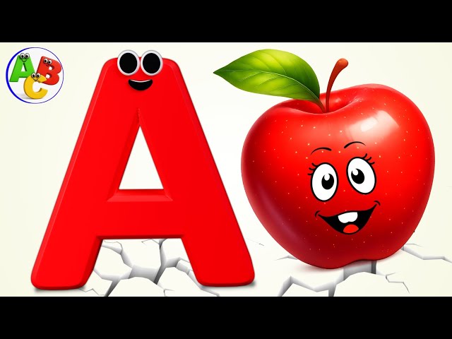 ABC Nursery Rhymes | A to Z ABC Song for Kids | Learn Alphabet Letters | A is For Apple Song