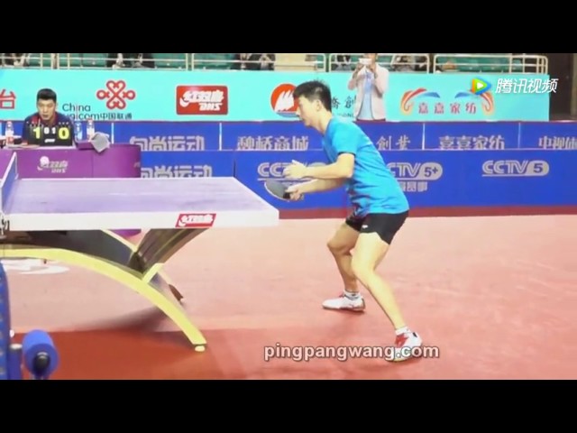 Ma Long backhand technique training slow motion
