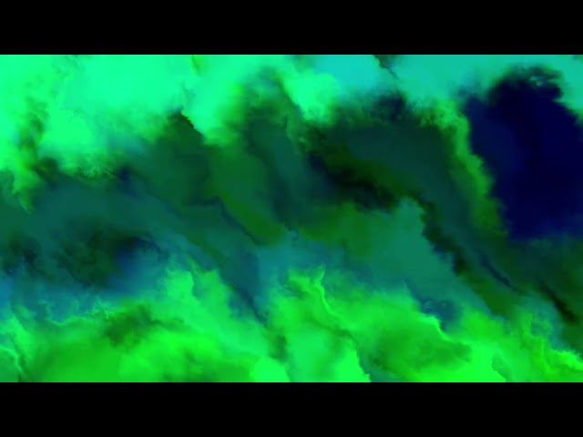Abstract Cloud Wave Wallpaper Bright Green Blue Relaxing 4K | No Sound