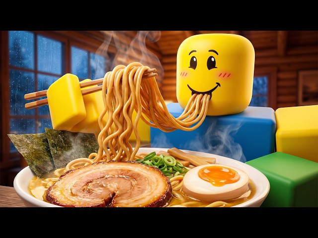 🍜 NOOB COOKS THE ULTIMATE HOMEMADE RAMEN! Full Process