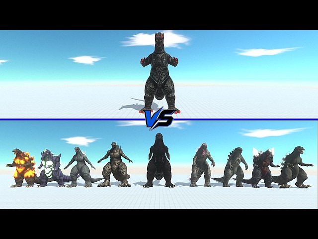 Godzilla EXE vs All Godzilla - Animal Revolt Battle Simulator | ARBS