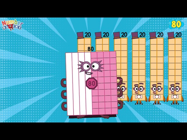 NUMBERBLOCKS SKIP COUNTING | COUNT BY 20s & 30s | LEARN NUMBERS & MATHS FOR KIDS | @ColorArt_id