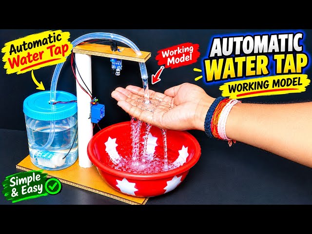 How To Make Automatic Water Tap | Automatic Water Tap Science Project Working Model
