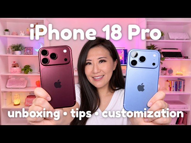 iPhone 18 Pro Unboxing 💕 Burgundy & Glacier | iOS 27 Customization, Tips & Camera Test