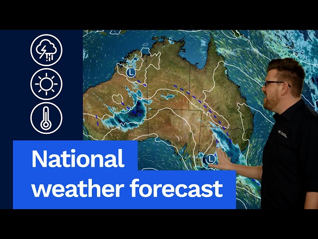 National weather forecast: Rain and storms for south-east Australia, fine elsewhere