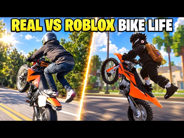 🔥 REAL LIFE vs ROBLOX BIKE LIFE… THIS IS ACTUALLY INSANE! (Project BikeLife)
