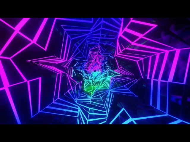 Peace and Harmony - Blue Green Calming Abstract Background Video 4k VJ LOOP NEON Just Chill & Relax
