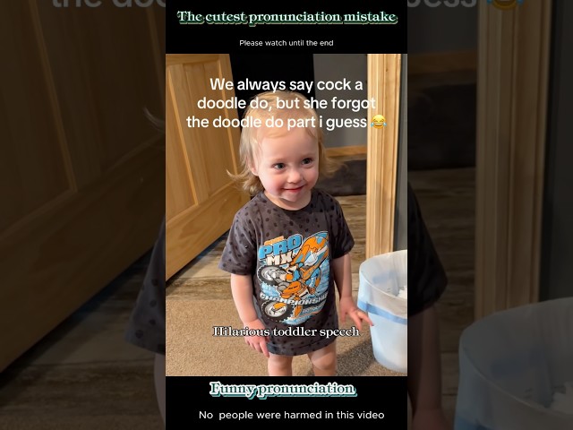 Kid’s pronunciation is hilarious 🤣🤣#funny #funnyvideos #kids #toddler #usas